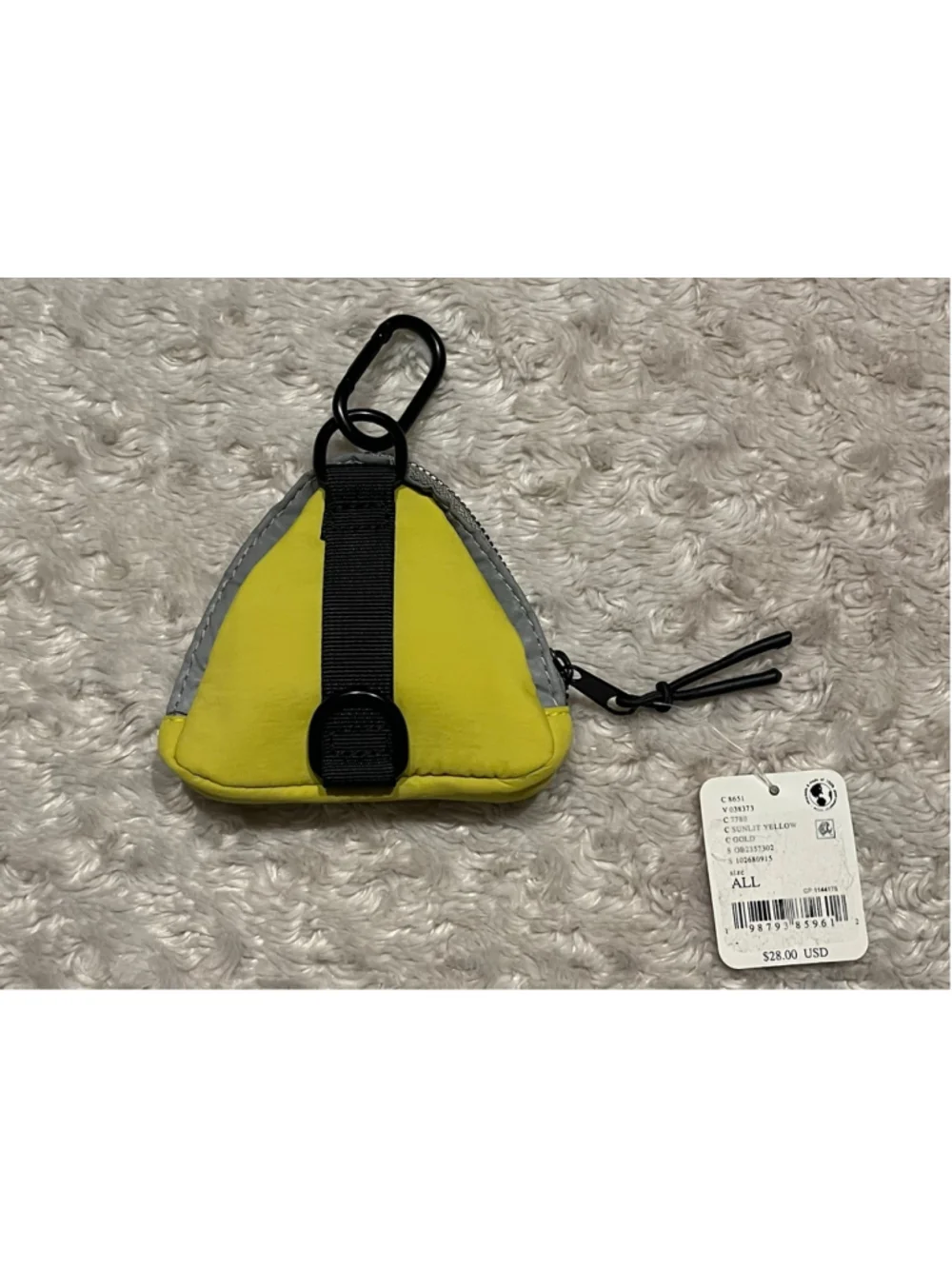 Free People Movement Altitude Multi Mini Pouch, Yellow, NWT